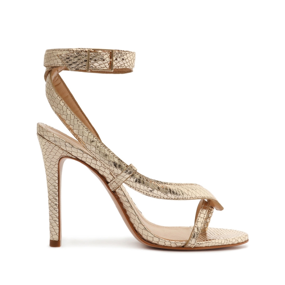 NEW Authentic SCHUTZ Courtney High Metallic Sandal